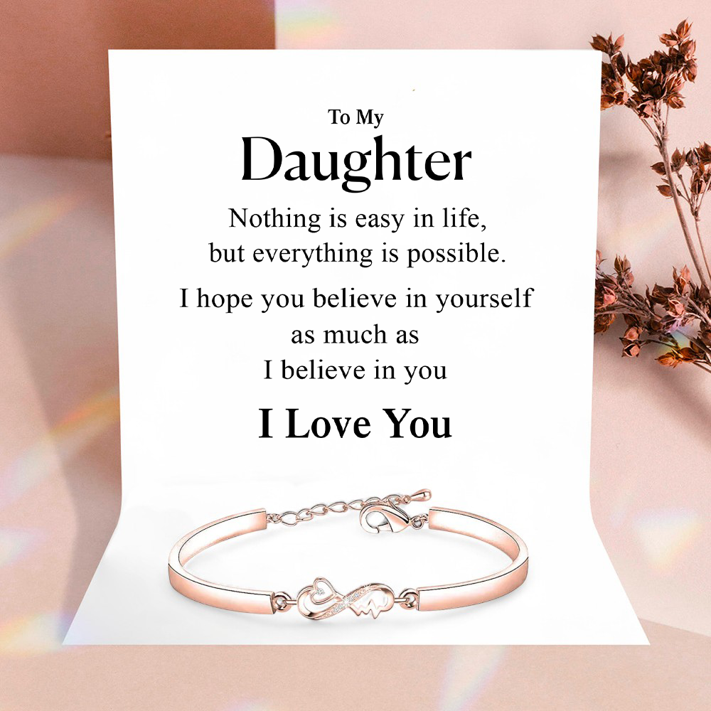 To my Daughter - Forever in my heart - Rose gold