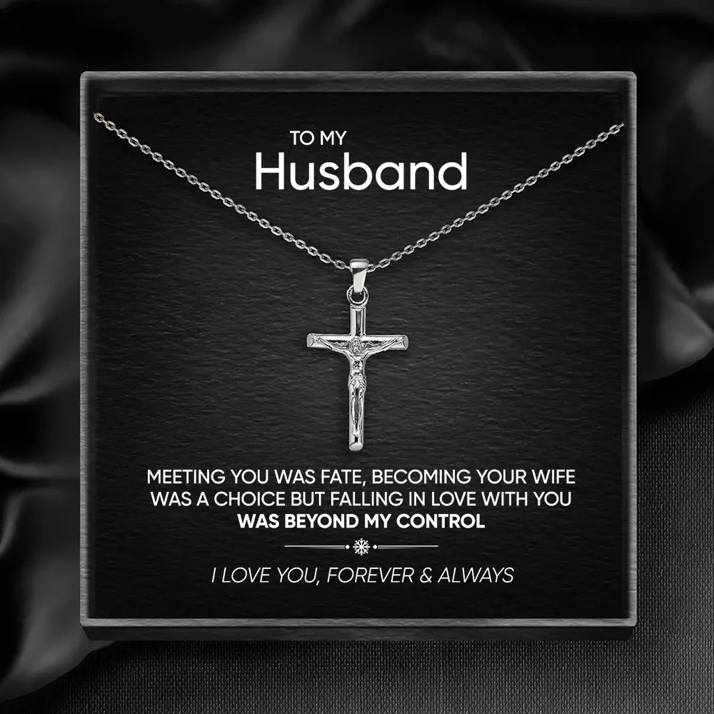 To My Husband - Cross Pendant