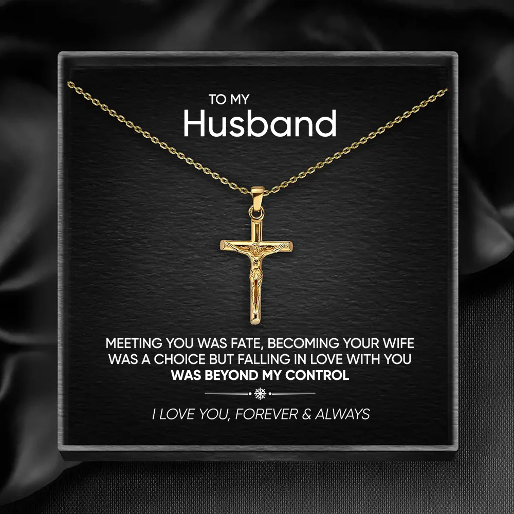 To My Husband - Cross Pendant