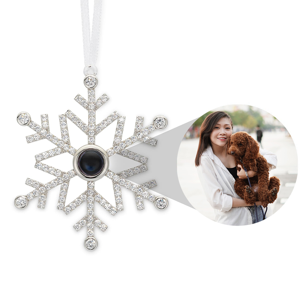 Personalized Snowflake Photo Ornament