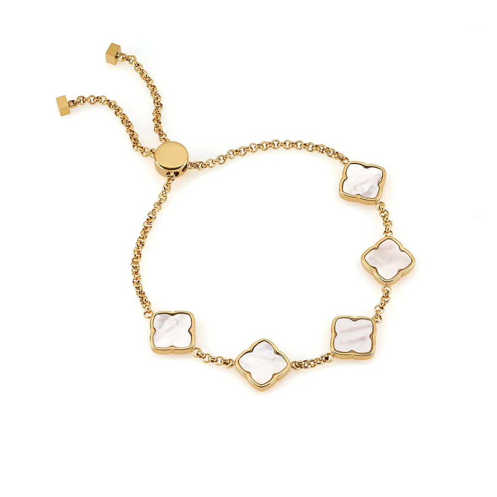 Multi pearl bracelet (Gold)