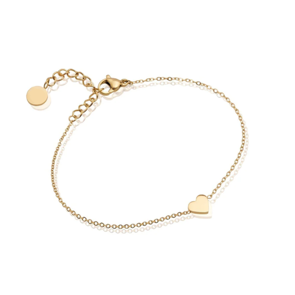 Mini Heart bracelet (Gold)