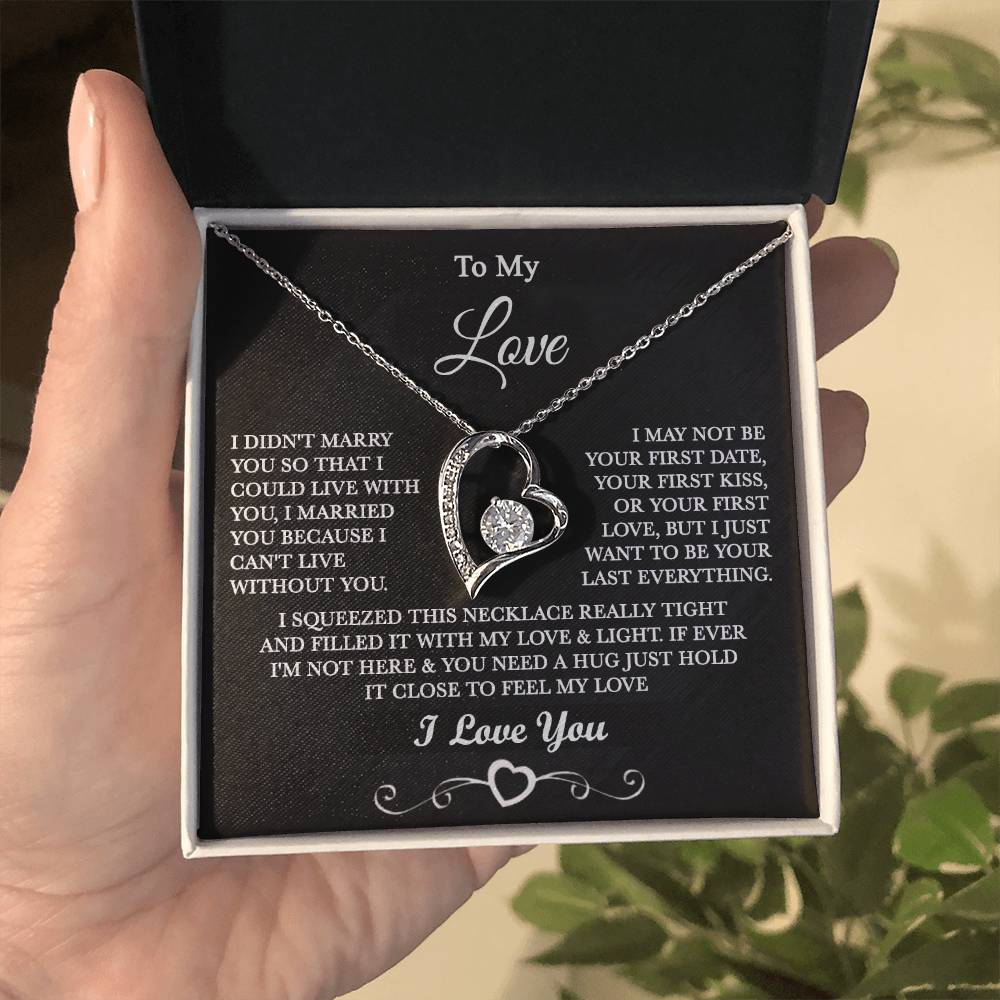 To my Love - I can’t live without you - Gold