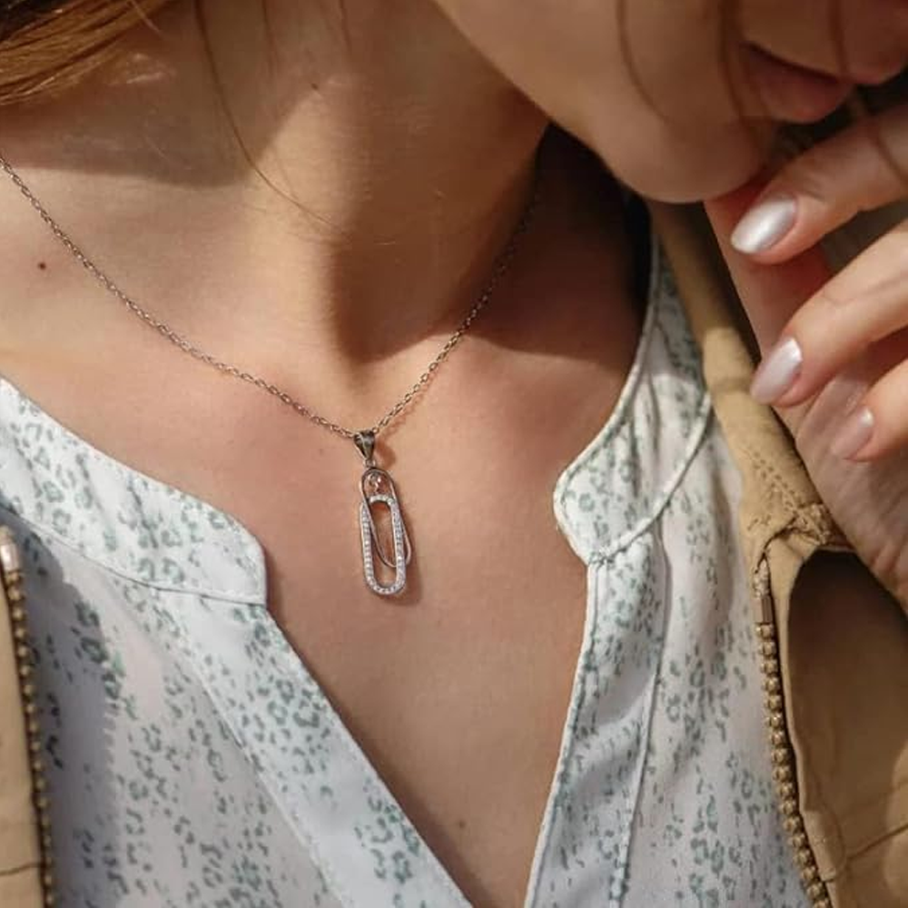 To My Daughter - Linked Together Forever Necklace