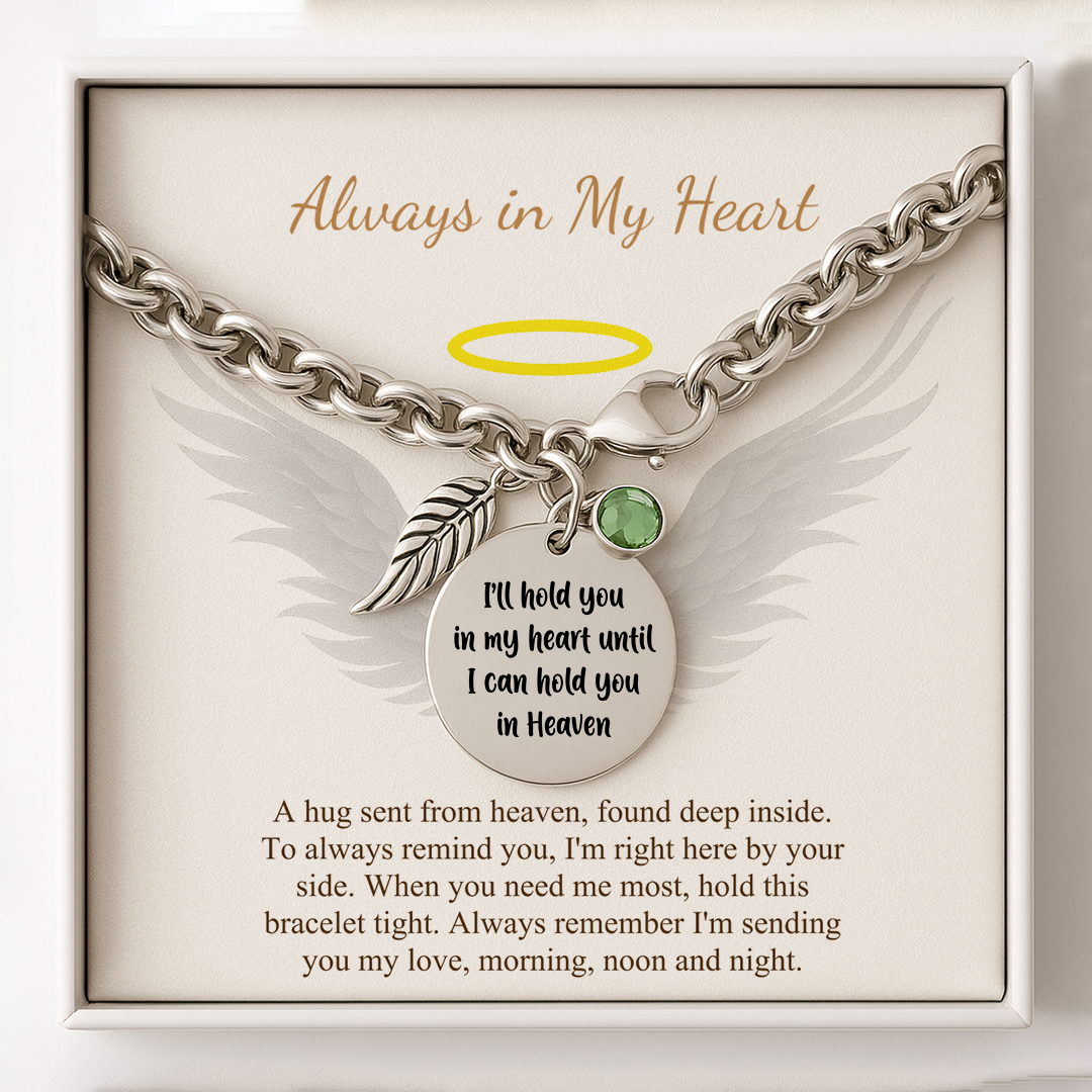 Memory Bracelet - I will hold you forever in my heart