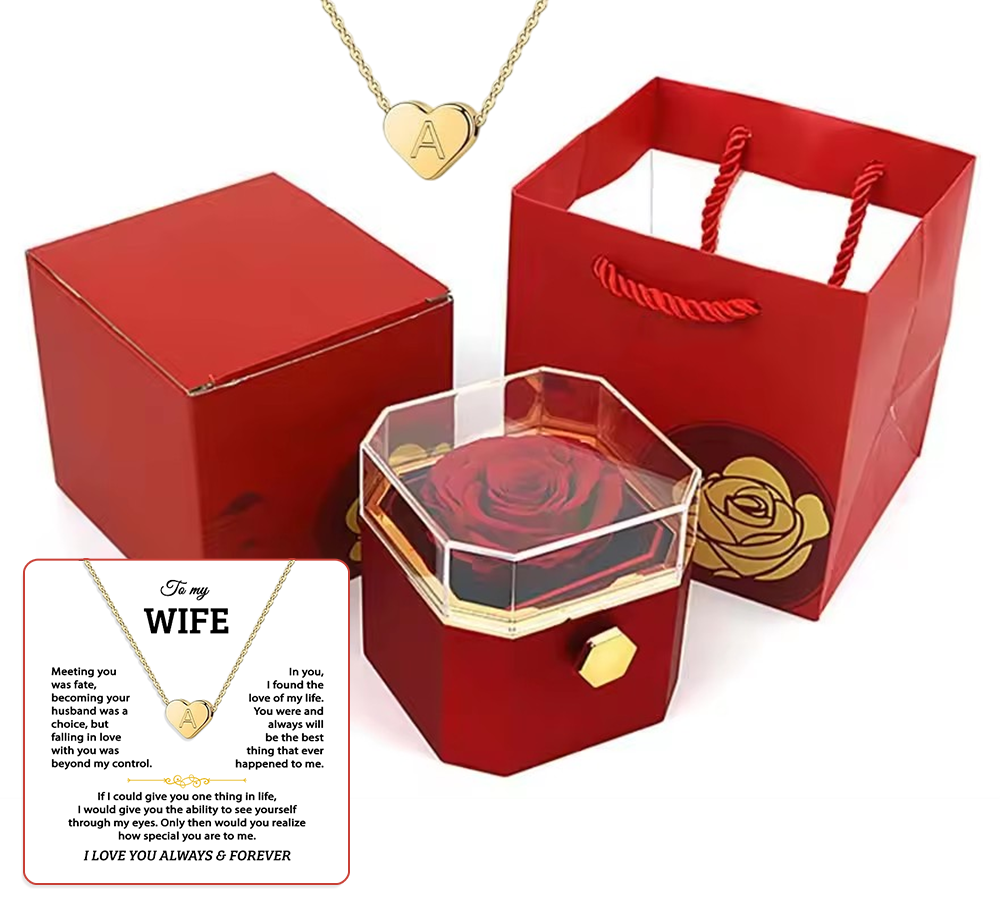 To my Wife - Custom heart necklace