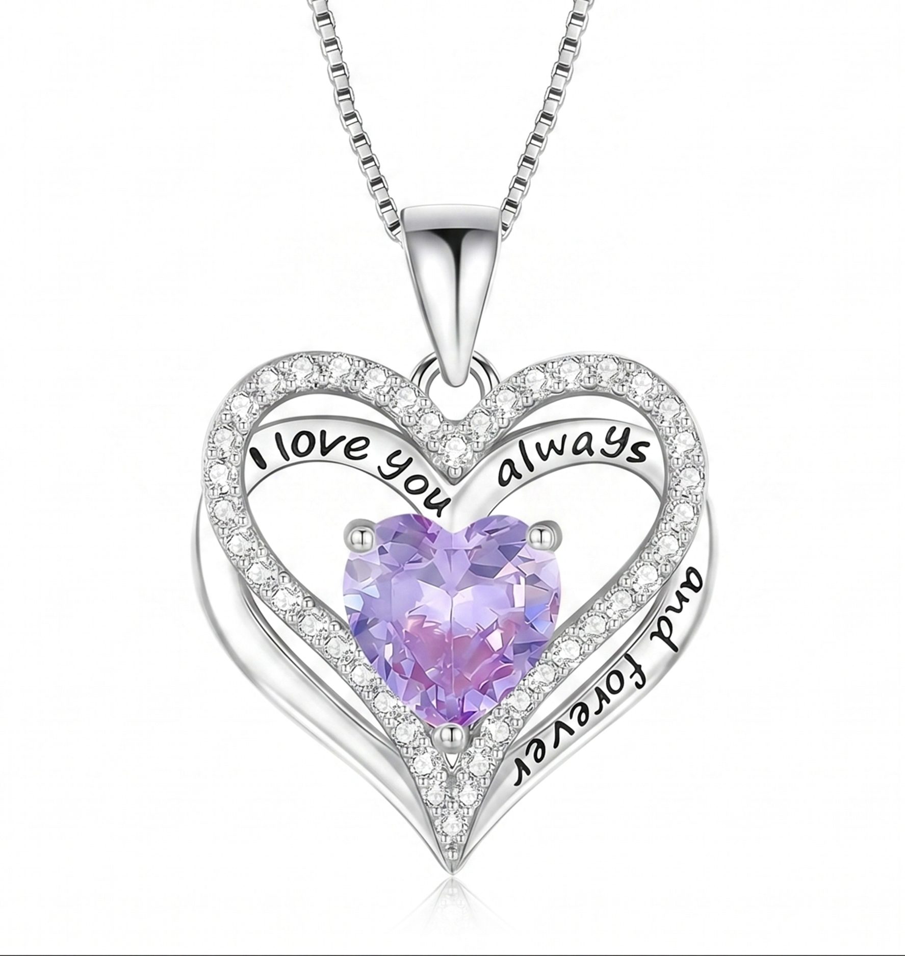 To My Wife - Personalized Heart necklace