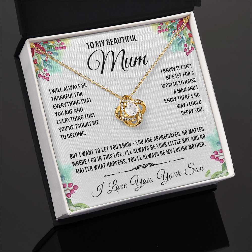 To My Special Mum - Knot Necklace