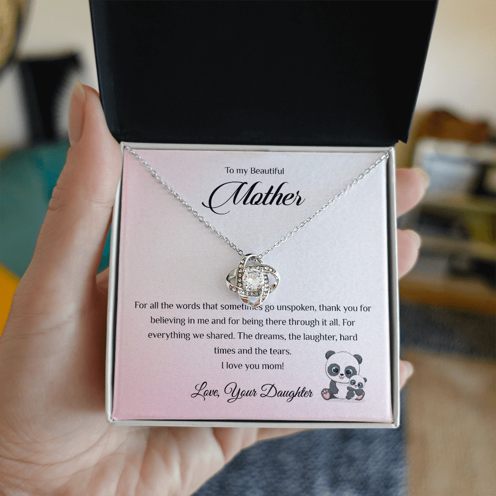 To my Beautiful Mother - For all the words that sometimes