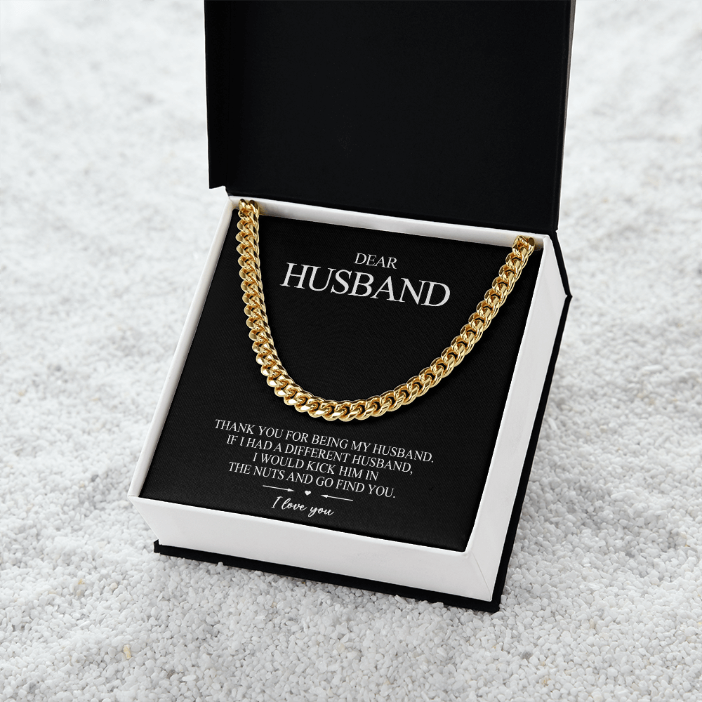 To my Husband - Thank you for being my husband