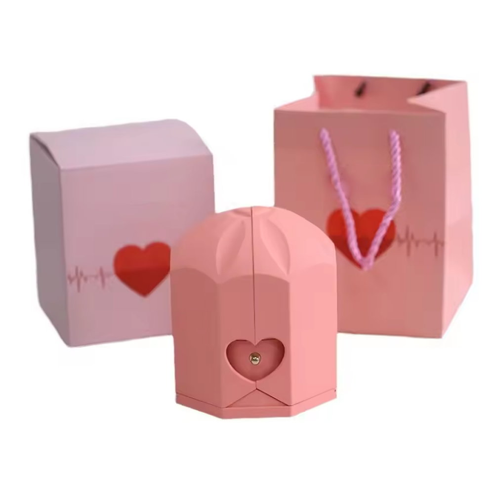 Endless Love - Birthstone Necklace with Engravings - Rose Gold