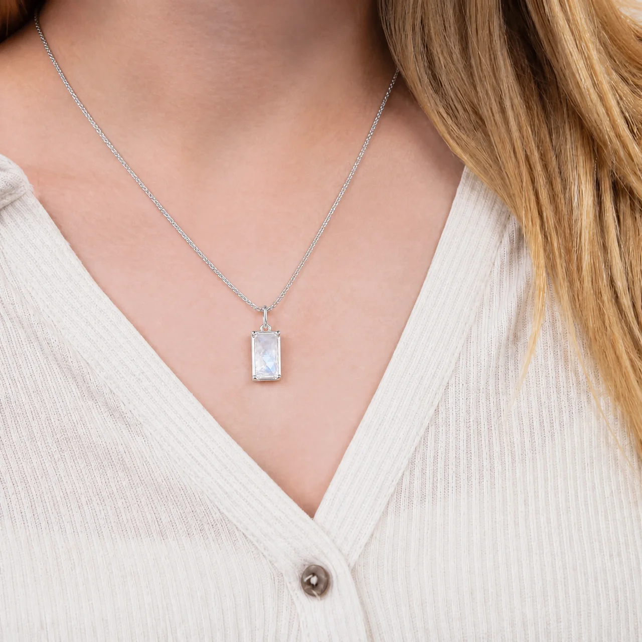 To My Wife -  Moonstone Pendant Necklace
