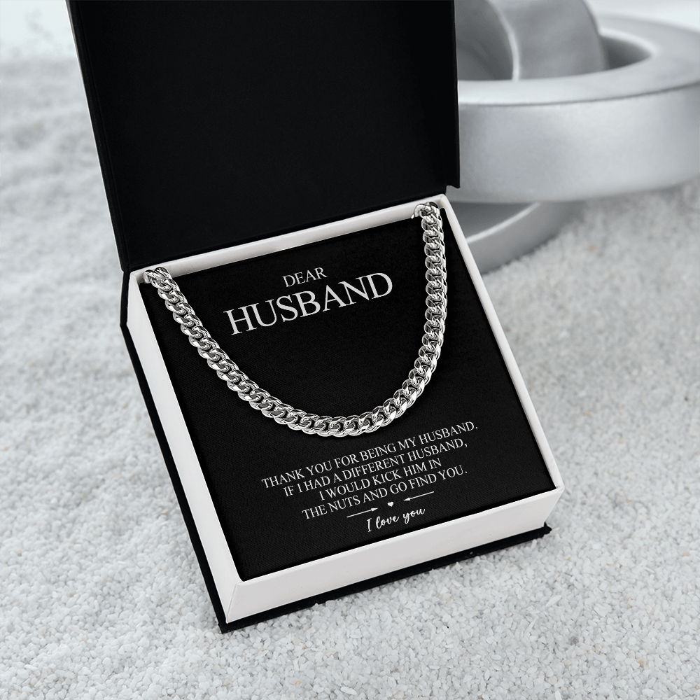 To my Husband - Thank you for being my husband