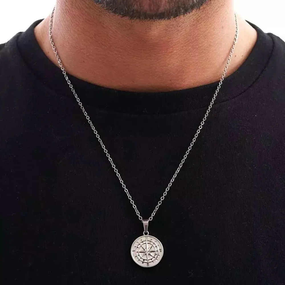 To my Husband - Compass necklace - Gold