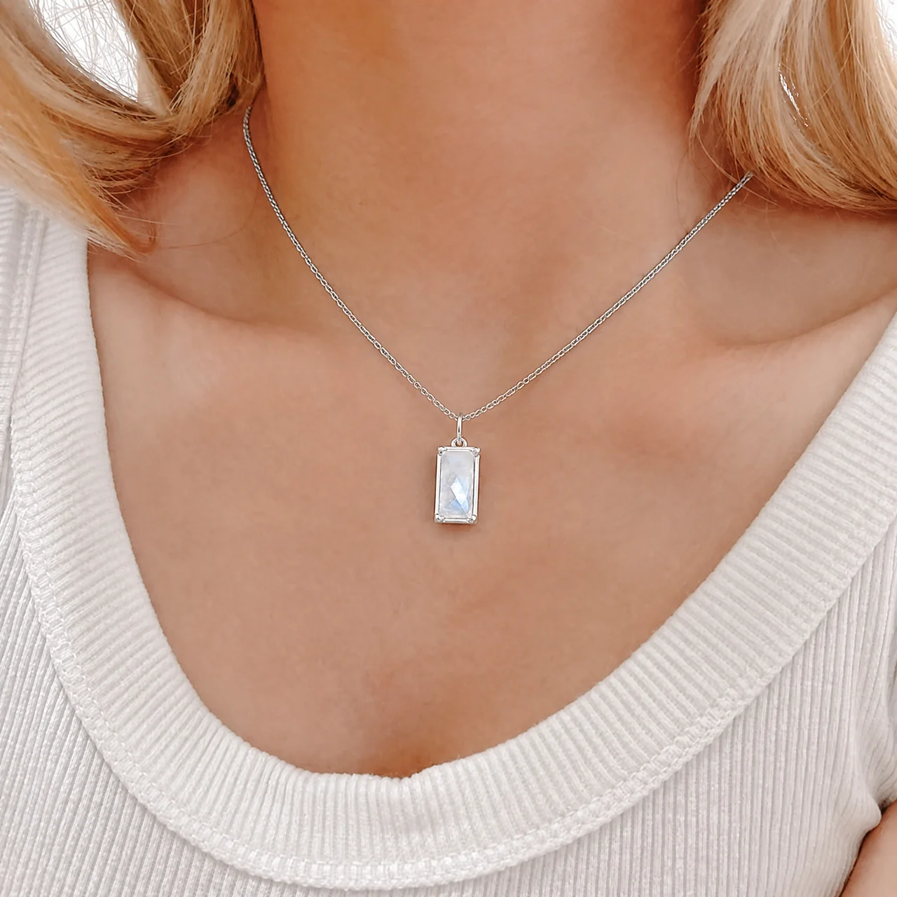 To My Wife -  Moonstone Pendant Necklace