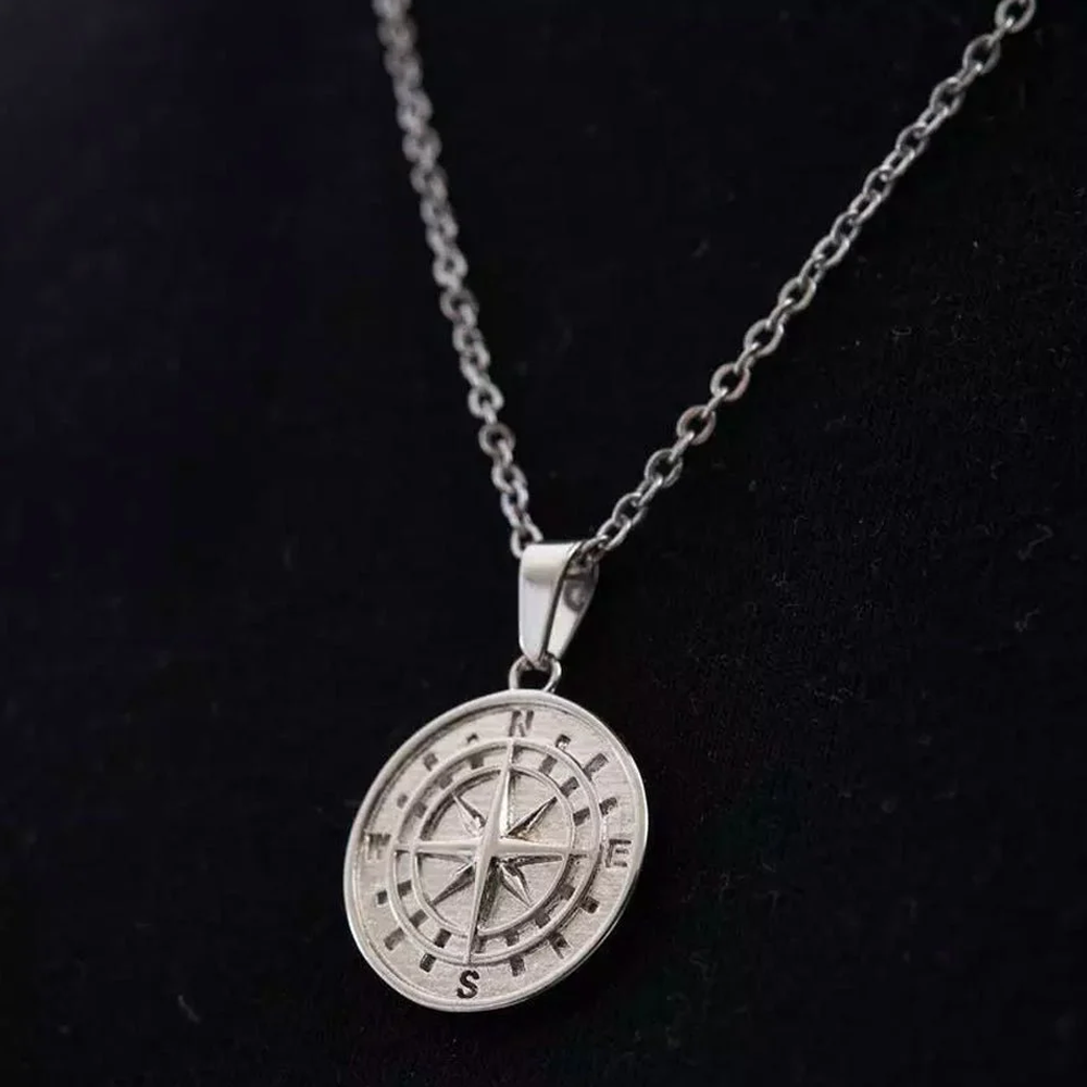 To my Husband - Compass necklace - Gold