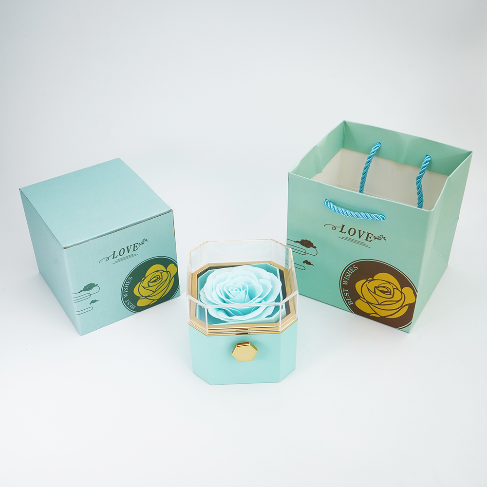 Eternal Rose Box - Interlocked necklace - Gold