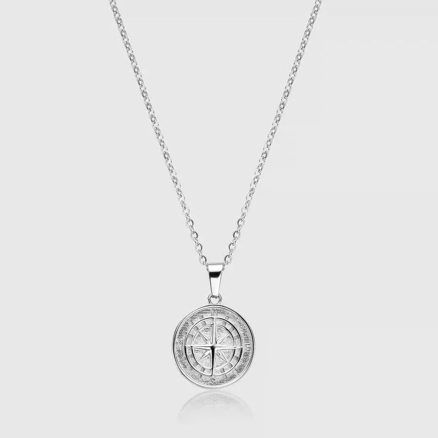 To my Husband - Compass necklace - Gold