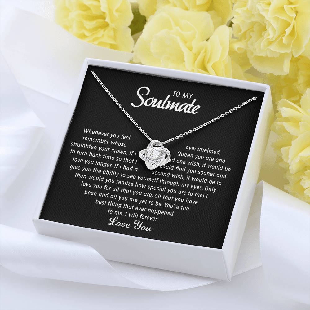 To my Soulmate - Love knot necklace